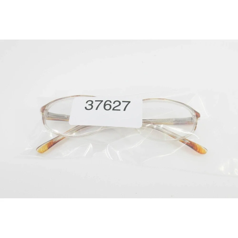 WP7016 BR Clear Tortoise Oval Eyeglasses Frames 51-16-135 Brown Pattern Vintage